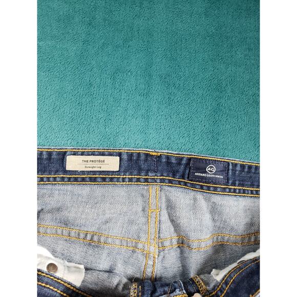 Adriano Goldschmied Jeans Size 36x36 Mens Blue Pants Stretch Protege Straight - Picture 3 of 13